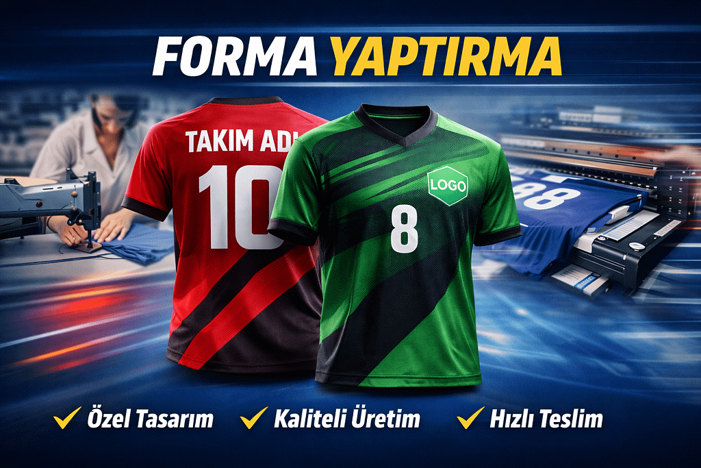 Forma Yaptırma | Halı Saha Forması Üretim ve Tasarım Hizmeti