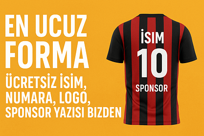 En Ucuz Forma | Formasepeti – Ücretsiz İsim, Numara, Logo, Sponsor Yazısı